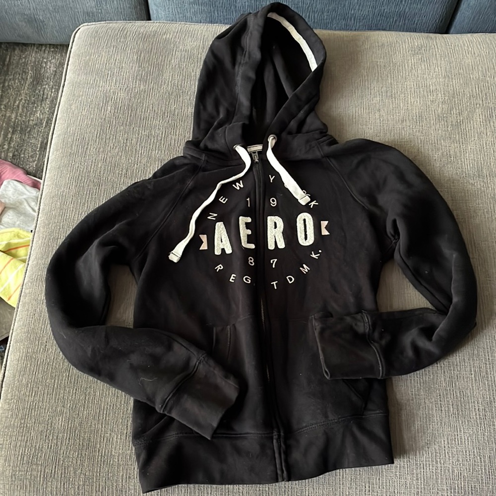 Black Aeropostale zip up